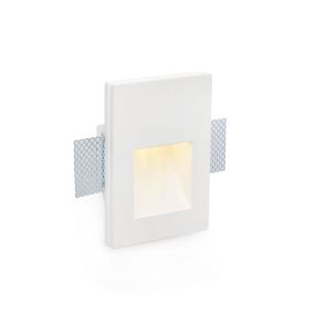 Faro Plas - spot encastré - 145 x 100 mm, 155 x 110 mm format encastré - 1W LED inclus - blanc mat
