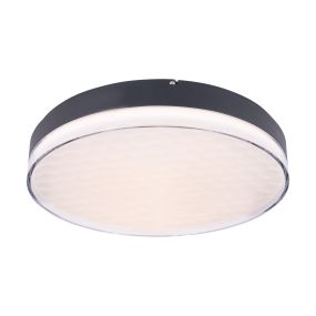 Maxlight Sekko - plafonnier - Ø 48 x 8,6 cm - 54W LED incl - noir