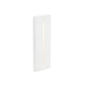 Faro Plas - spot encastré - 220 x 75 mm, 231 x 50 mm format encastré - 1W LED incl. - blanc mat