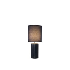 Searchlight Groove - lampe à poser - Ø 22 x 51 cm - bleu marine
