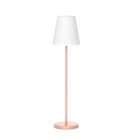 New Garden Lola slim 120 - lampadaire rechargeable avec panneau solaire - RGB+W - Ø 26 x 119 cm - 4,6W LED dimmable incl. - IP65 - or rose