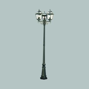 Searchlight New Orleans - lampadaires - Ø 55 x 226,6 cm - IP44 - noir et or