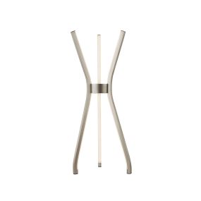 Searchlight Tripod - lampe de table - 53 cm - 18W LED incl - nickel satiné et blanc