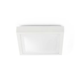 Faro Tola - plafonnier - 32 x 32 x 9 cm - IP44 - blanc mat