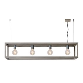 Lucide Oris 4 - lampe suspendue - 120 x 25 x 155 cm - gris