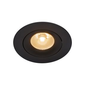 Nordlux Aliki - spot encastré - Ø 96 mm, Ø 83 mm encastré - 8W LED dimmable incl. - IP44 - noir