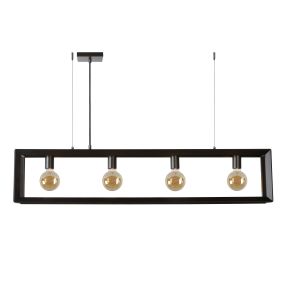 Lucide Thor - lampe suspendue - 120 x 13 x 155 cm - fer gris