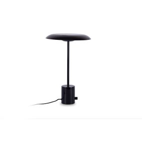 Faro Hoshi - lampe à poser - Ø 26 x 40 cm - 12W LED dimmable incl - noir brillant