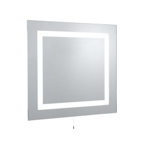 Searchlight Miroirs de salle de bain - miroir avec éclairage - 70 x 65 cm - 10W LED incl. - IP44 - blanc