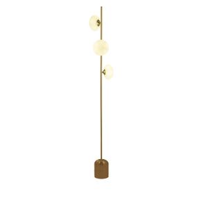 Searchlight Pebble - lampadaire - 23 x 20 x 170,5 cm - or et opale
