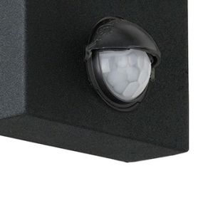 Lucide Arne 1 - Applique d'extérieur avec détecteur de mouvement - 6,3 x 12 x 16,3 cm - 5W LED incl. - IP44 - noir