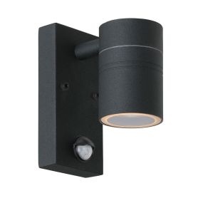 Lucide Arne 1 - Applique d'extérieur avec détecteur de mouvement - 6,3 x 12 x 16,3 cm - 5W LED incl. - IP44 - noir