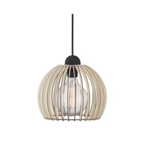 Nordlux Chino 25 - lampe suspendue - Ø 25 x 273 cm - brun clair