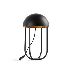 Faro Jellyfish - lampe à poser - Ø 25 x 42 cm - 6W LED incl. - noir et or