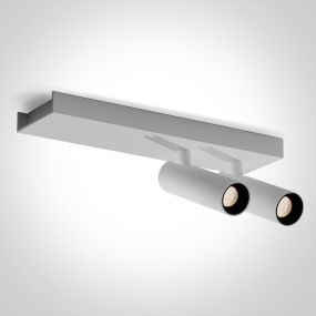 ONE Light Wall & Ceiling LED - spot en saillie 2L - 25 x 7 x 10 cm - 2 x 5W LED incl. - blanc