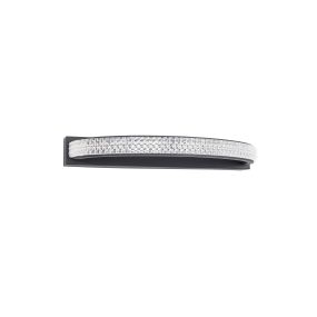 Nova Luce Grania - applique murale - 35 x 14,5 x 3 cm - 6,5W LED inclus - noir sable