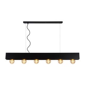 Lucide Surtus - lampe suspendue - 134 x 7 x 130 cm - noir