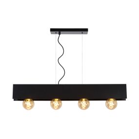 Lucide Surtus - lampe suspendue - 90 x 7 x 130 cm - noir