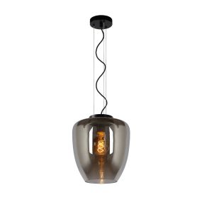 Lucide Florien - lampe suspendue - Ø 28 x 161 cm - fumé