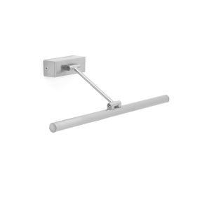 Faro Magritte - applique murale - 45 x 22,4 x 4 cm - 8W LED inclus - nickel satiné