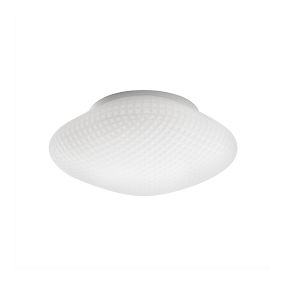 Nova Luce Sens - plafonnier de salle de bains - Ø 25 x 11 cm - IP44 - blanc