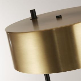 Searchlight Knox - lampadaire - Ø 30 x 149 cm - noir et or