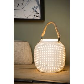 Lucide Safiya - lampe à poser - Ø 16 x 16 cm - blanc