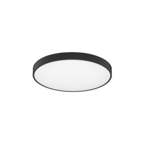 Nova Luce Perfect Profile - plafonnier - Ø 60 x 10 cm - 40W LED dimmable incl. - noir