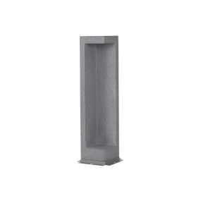 Nova Luce Grante - lampe de jardin - 12 x 12 x 53 cm - 5W LED incl. - IP65 - gris