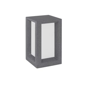 Nova Luce Castro - lampe de jardin - 20 x 20 x 35 cm - IP65 - gris