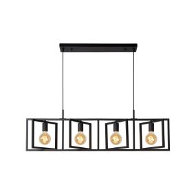 Lucide Luuk - lampe suspendue - 112 x 22 x 161 cm - noir