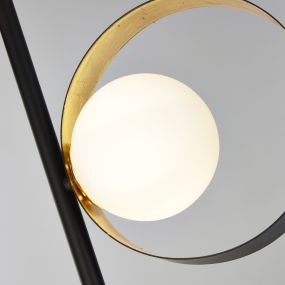 Searchlight Orbital - lampadaire - 148,5 x 40 x 23 cm - noir et or