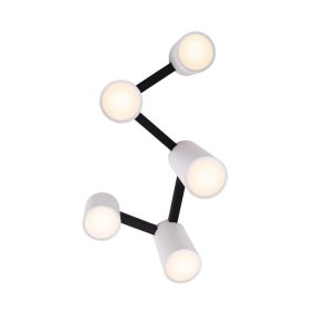 Maxlight Laxer - plafonnier - 75 x 40 cm - noir et blanc