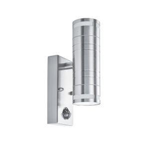 Searchlight Bodmin - Applique d'extérieur avec détecteur de mouvement - 7 x 22 cm - IP44 - acier inoxydable