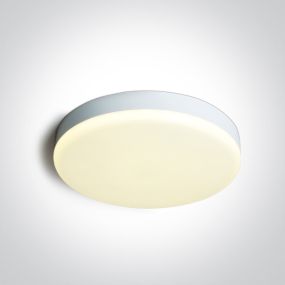 ONE Light Plafo - plafonnier - Ø 26 x 5,5 cm - 26W LED incl. - IP65 - blanc