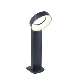 Lutec Meridian - lampe de jardin - 18 x 21 x 73 cm - 16W LED incl. - IP54 - gris foncé