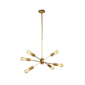 Searchlight Alpha - lampe suspendue - Ø 25 x 16 cm - or mat