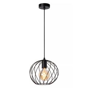 Lucide Danza - lampe suspendue - Ø 25 x 150 cm - noir