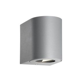 Nordlux Canto 2 - applique murale extérieure - 8,7 x 10,4 cm - 2 x 6W LED incl. - IP44 - gris