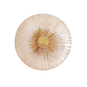 Maxlight Allure - applique murale en saillie - Ø 28 x 11 cm - 5W LED inclus - or mat