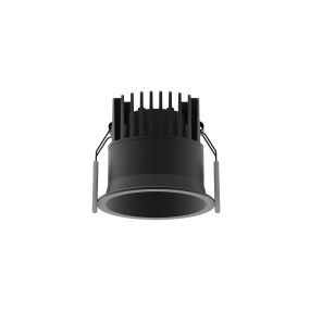 Nova Luce Blade - spot à encastrer - Ø 78 mm, Ø 72 mm à encastrer - 12W LED incl. - IP65 - noir