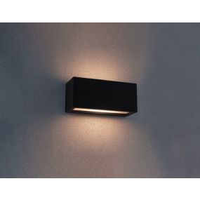 Century Italia Reverso - applique d'extérieur - 10 x 11 x 25 cm - IP65 - noir