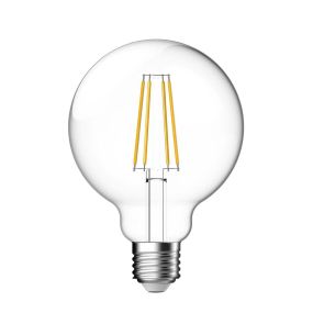Nordlux Smart LED bulb - éclairage intelligent - Ø 9,5 x 13,7 cm - E27 - 4,7W - fonction de gradation et couleur de lumière réglable via l'app - transparent.