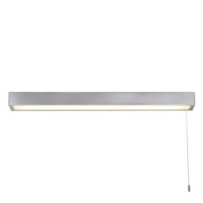 Searchlight Venti - lampe miroir avec interrupteur à tirette - 60 x 5 cm - 18W LED incl. - IP44 - chrome