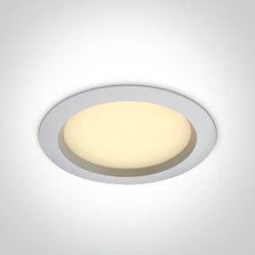 ONE Light Salle de bain Downlights - spot encastré - Ø 228 mm, Ø 210 mm encastré - 25W LED incl. - IP54 - blanc - couleur de lumière réglable