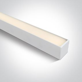 ONE Light LED Linear Profiles - plafonnier/ suspensions - 120 x 7,5 x 7,5 cm - 40W LED inclus - blanc - couleur de lumière réglable