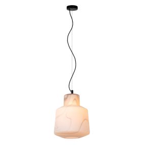 Lucide Alistair - lampe suspendue - Ø 30 x 172 cm - blanc