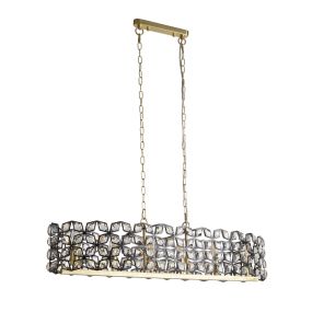 Searchlight Iris - lampe suspendue - 100 x 30 x 150 cm - or