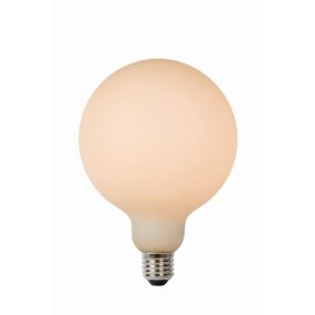 Lucide Ampoule LED - Ø 12,5 x 17,5 cm - E27 - 8W - 3 Stepdim - 2700K à 2200K - Opale