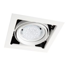 Maxlight Matrix I - spot encastré 1L - 185 x 185 mm, 150 x 150 mm format encastré - blanc